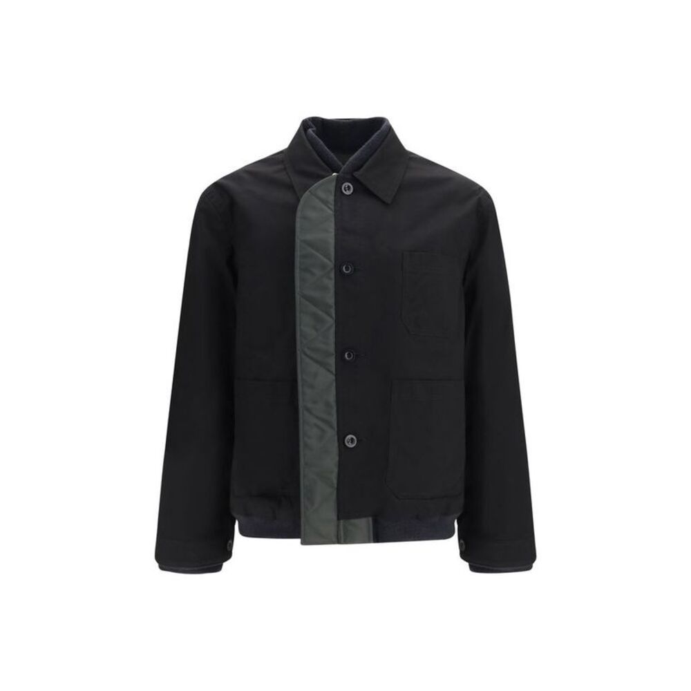 Sacai Black Nylon Men's Bomber